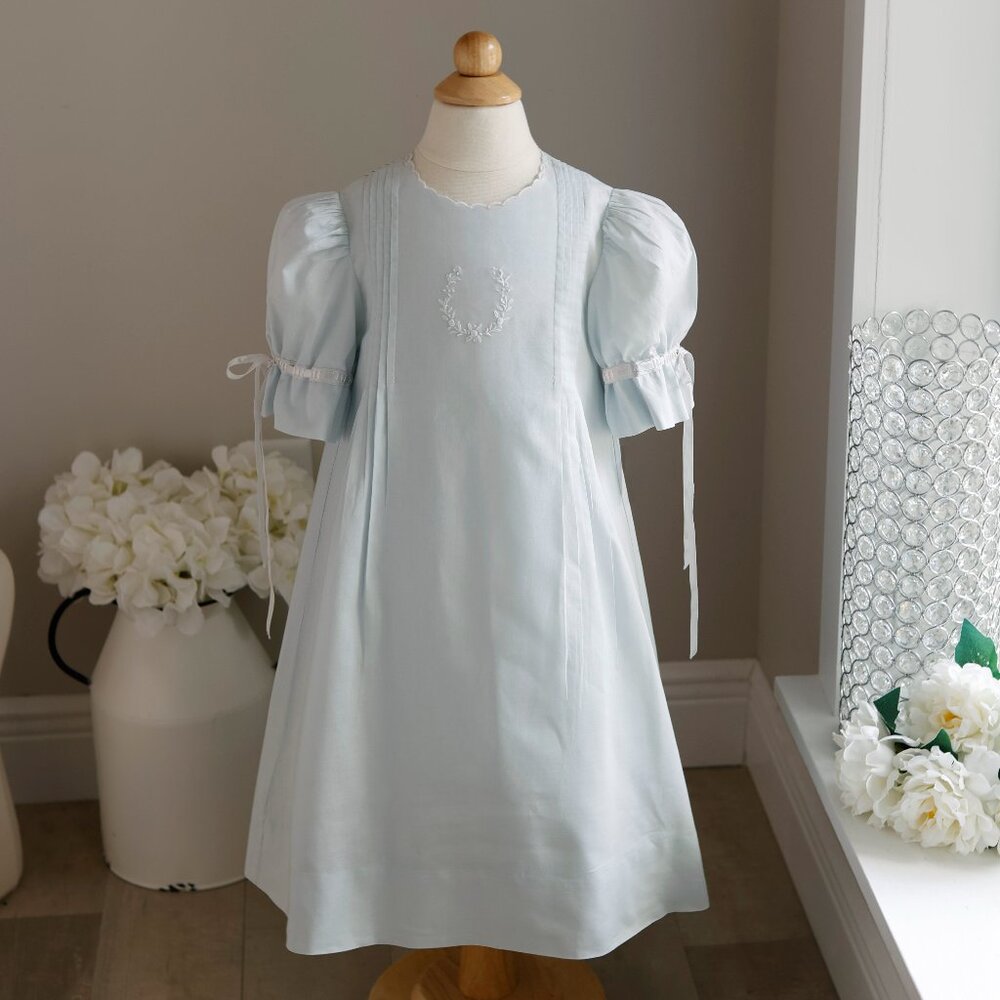 Strasburg Dress Heirloom Blue Flower Girl Rare Edition Special Occasion Size 3/4